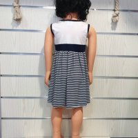 Нова детска моряшка рокличка с висока талия от 1 година до 3 години, снимка 11 - Детски рокли и поли - 29039761