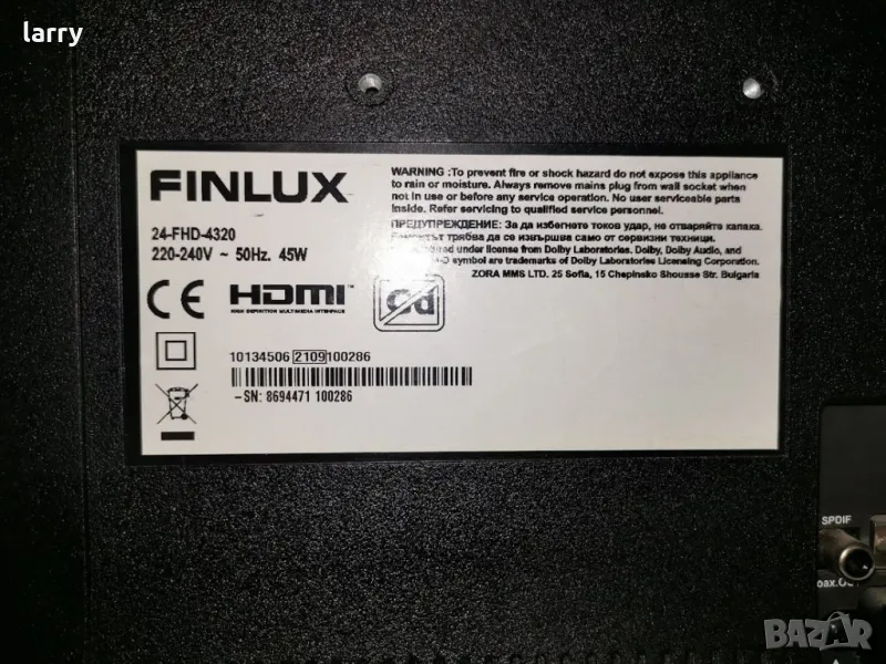 Телевизор Finlux 24-FHD-4320 на части, снимка 1