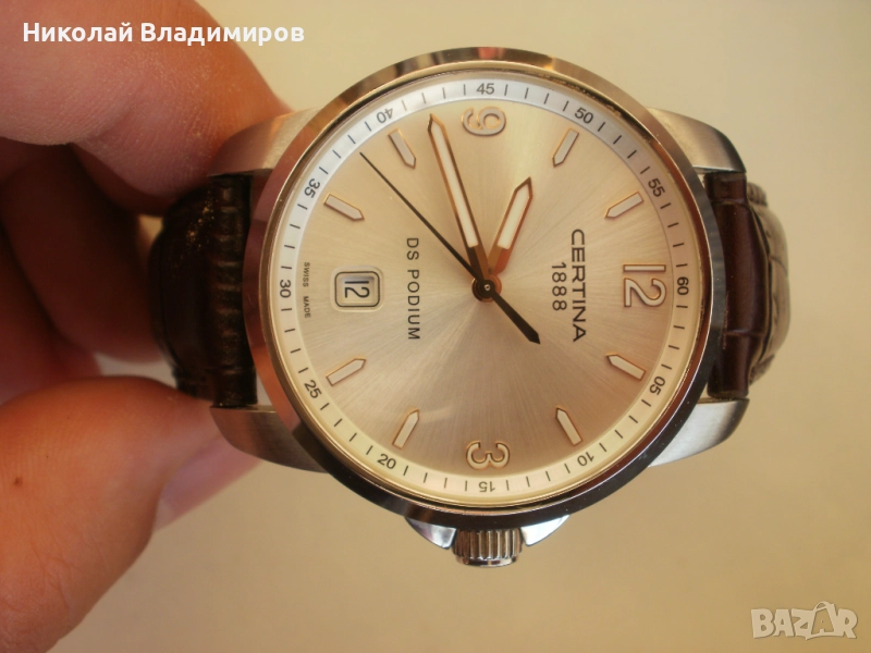Certina Podium мъжки 39 мм. швейцарски оригинален кварцов часовник, снимка 1