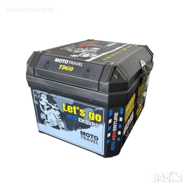 Куфар за Мотоциклет , атв , мотор ,скутер - Цветен - 45 ЛИТРА, снимка 1