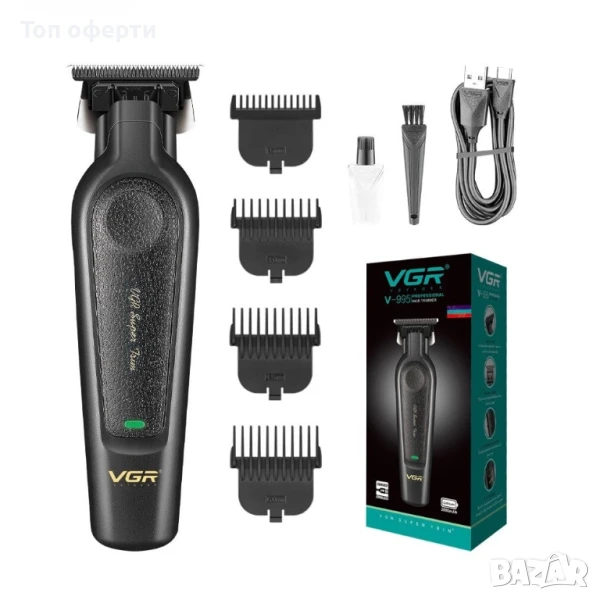 VGR V-995 – Тример за коса и брада с LED дисплей и 300 минути работа, снимка 1