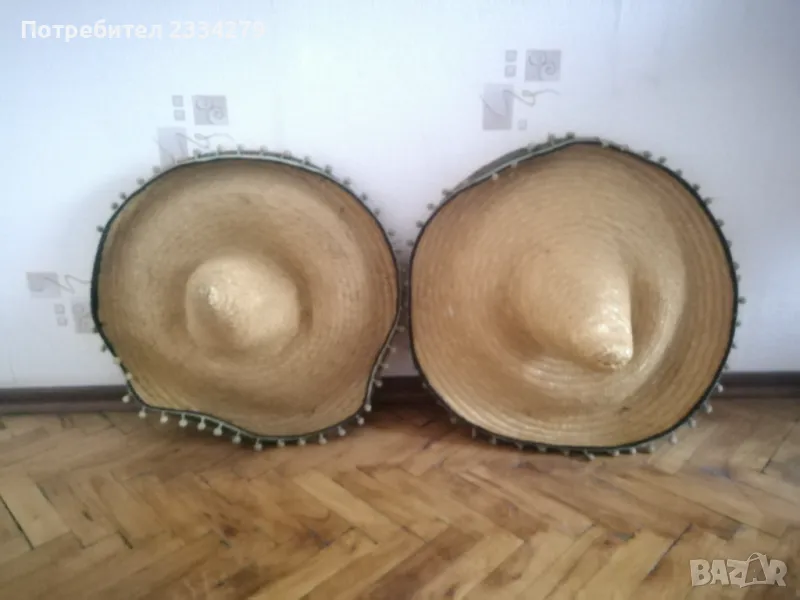 Сомблеро, мексиканска сламена плетена шапка. , снимка 1