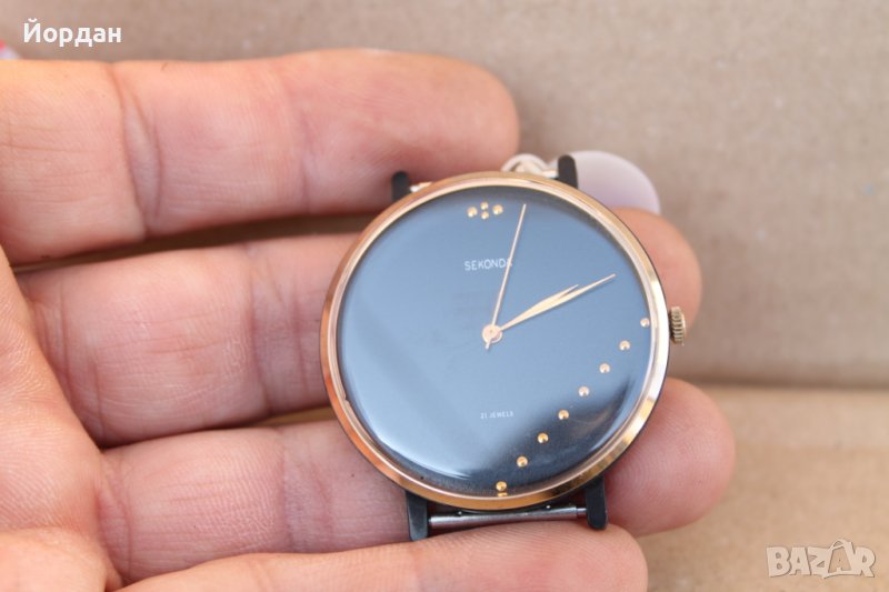 СССР мъжки ''Sekonda'' 21 камъка 40 мм, снимка 1