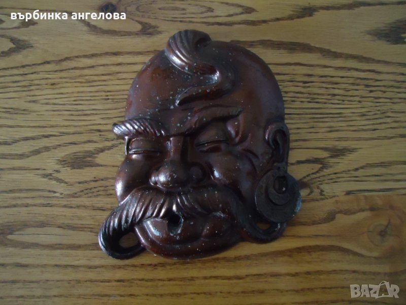 Аплик маска на татарин за стена , снимка 1