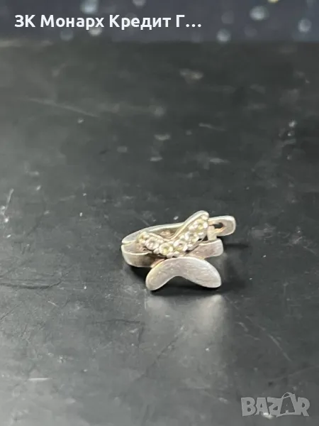 Сребърна обеца , снимка 1