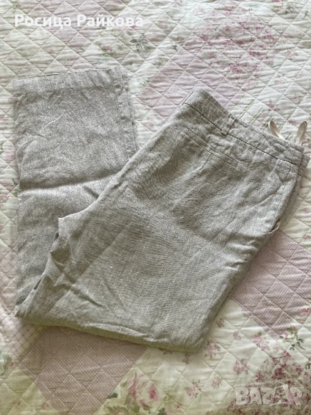 Дамски ленен панталон, 42 размер, снимка 1