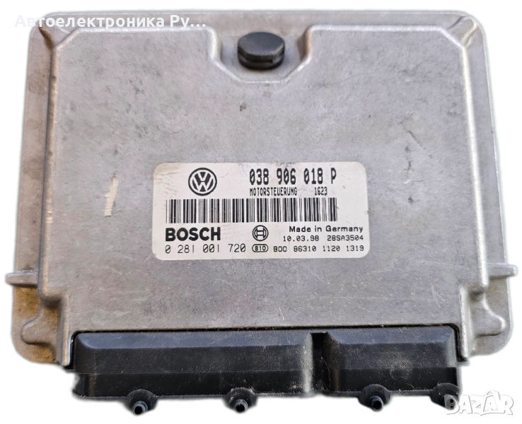 Компютър за VW GOLF 4 1.9 TDI AFN ECU, 038906018P, 0281001720 , снимка 1
