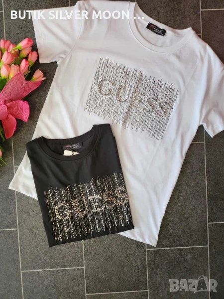 Дамски Памучни Тениски 💫Guess, снимка 1