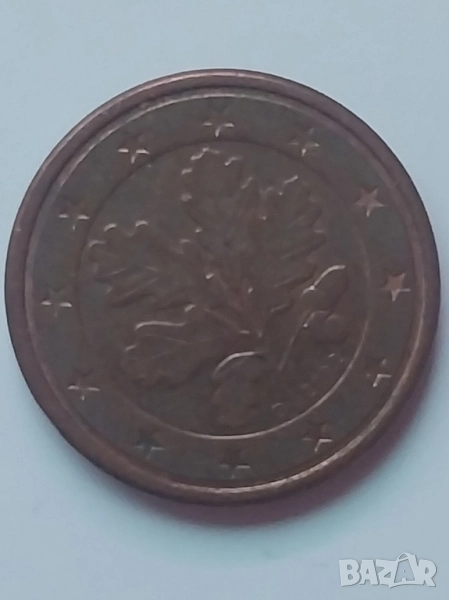 Германия -монета 1 цент 2002г., снимка 1