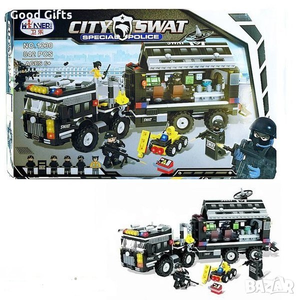 Детски конструктор Police Station , 842 части , Полицейски отряд, снимка 1