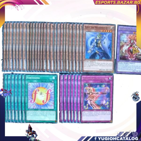 Yu-Gi-Oh! Melodious Deck - Ready to Play дек за игра YuGiOh Yu-Gi-Oh!, снимка 1