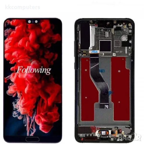 LCD Дисплей за Huawei P20 Pro (CLT-L09) + тъч скрийн + Рамка / Черен Баркод : 562881, снимка 1