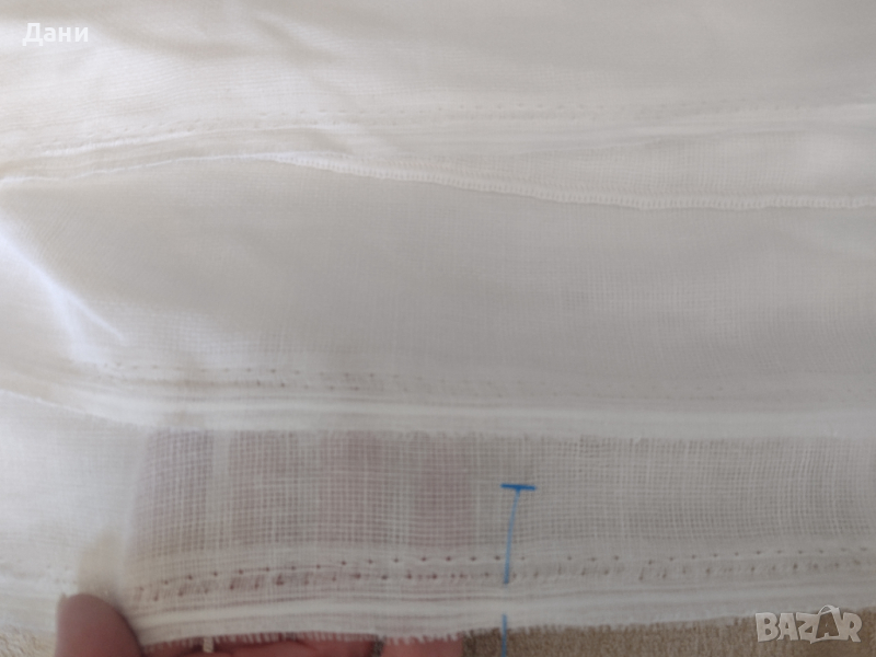 Плат за тънко перде имитиращо на ленена текстура, снимка 1