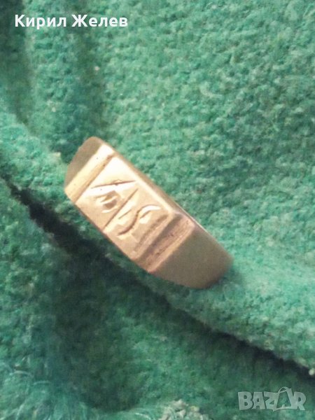 Пръстен стар бронзов 58701, снимка 1