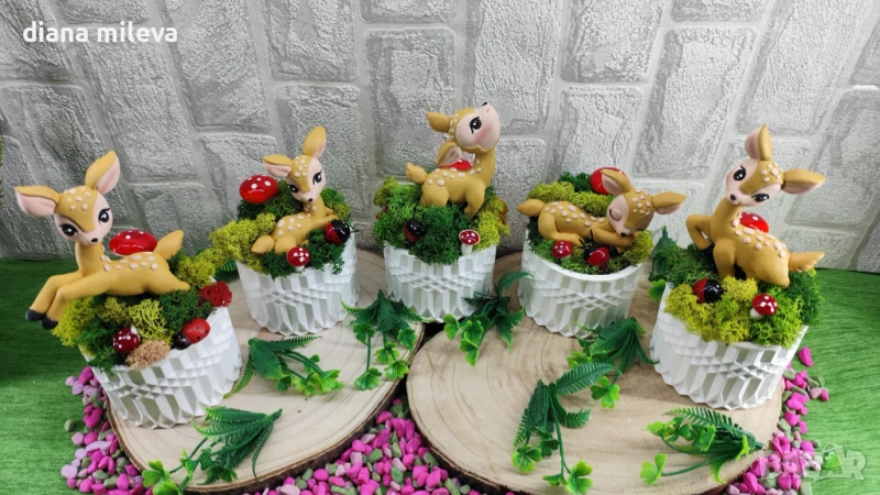 Аранжировка със Сърнички и скандинавски мъх!!, снимка 1