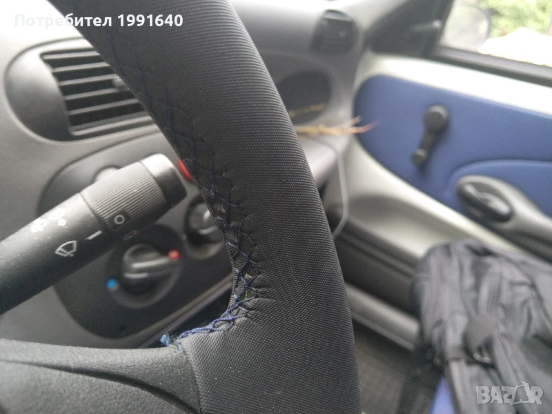 Кожен волан ръчно шит за Фиат Сейченто, снимка 1