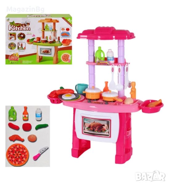 Детска Кухня с пица и аксесоари 42 елемента
Играчка Чудесен Подарък 
, снимка 1