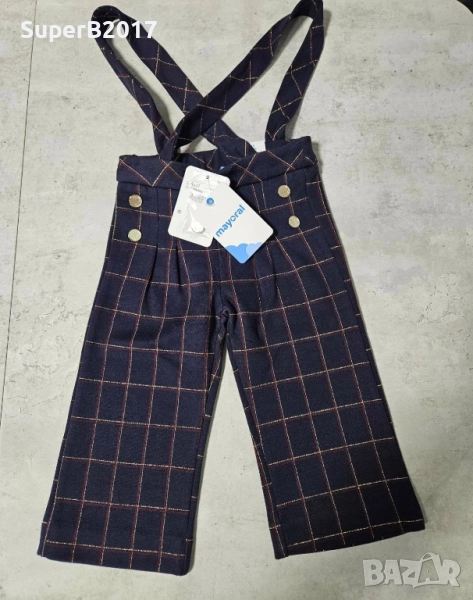 Продавам - стилен кариран гащеризон за момиче на Mayoral 98 см и 122 см, снимка 1