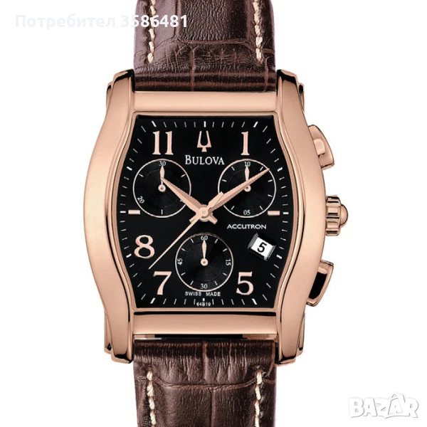 Продавам часовник Bulova с покритие розово злато, снимка 1