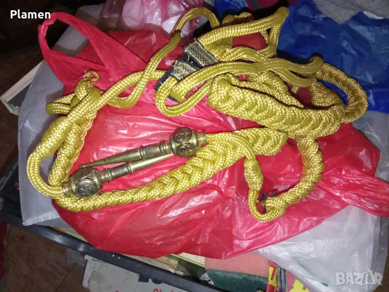 Военно морски жълти акселбанти от социализма , снимка 1