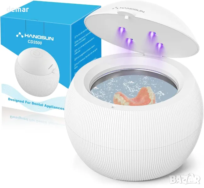 Ултразвукова UV почистваща машина Hangsun за протези, снимка 1