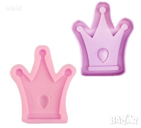 Корона с капка силиконов молд форма декорация и украса торта фондан шоколад гипс, снимка 1