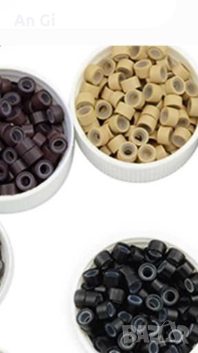 Капси за коса със силикон...100бр за 10лв, снимка 1