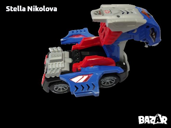 Трансформираща се музикална играчка "Кола-Динозавър", снимка 1