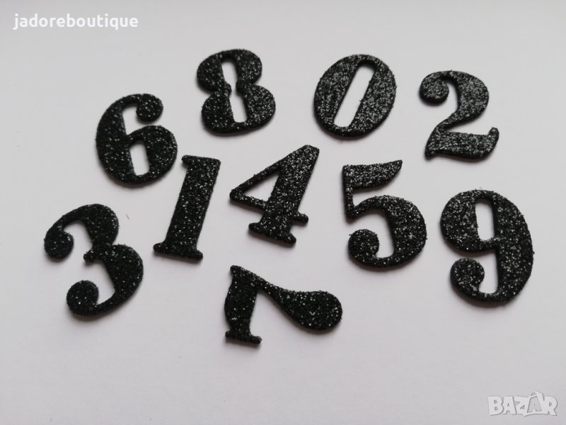 Елементи от гумена хартия EVA цифри 10 бр скрапбук декорация , снимка 1