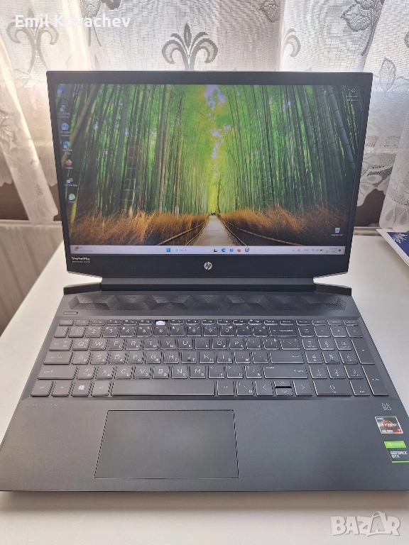 Лаптоп HP Pavilion Gaming 15 Ryzen 7 4800H Nvidia GTX, снимка 1