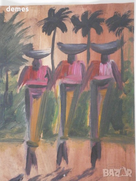  Серия картини с маслени бои от Африка-9, снимка 1