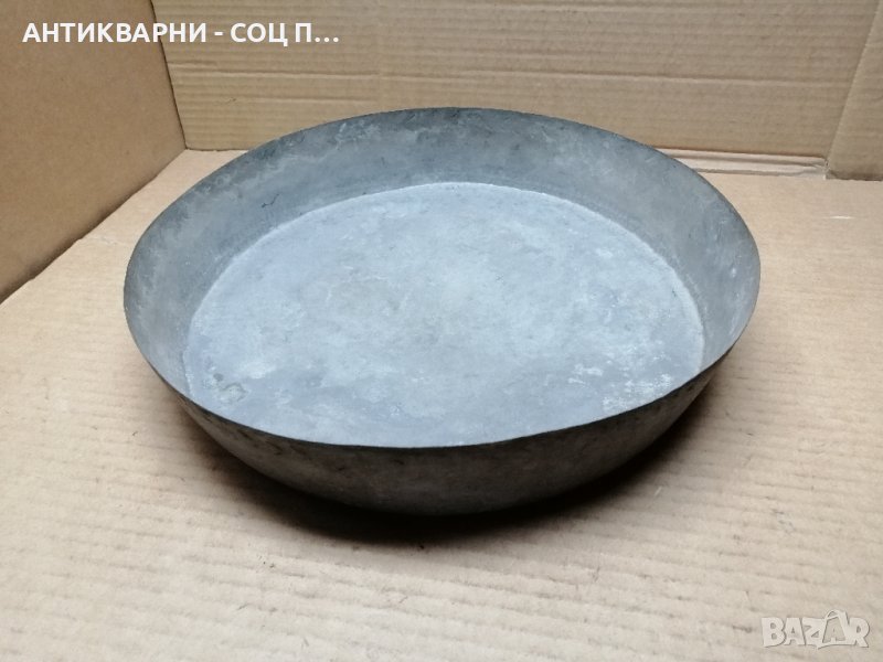 Стара Кована Медна Тава За Баница. , снимка 1