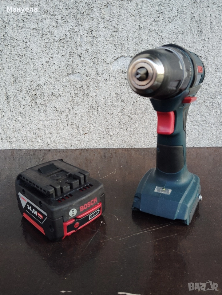 Винтоверт BOSCH 14,4 V-li + батерия 4Ah, снимка 1