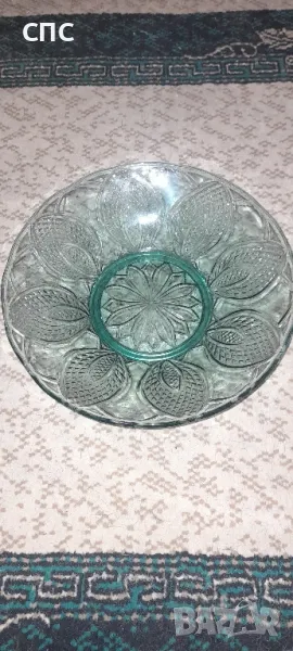 стъклена голяма фруктиера , снимка 1