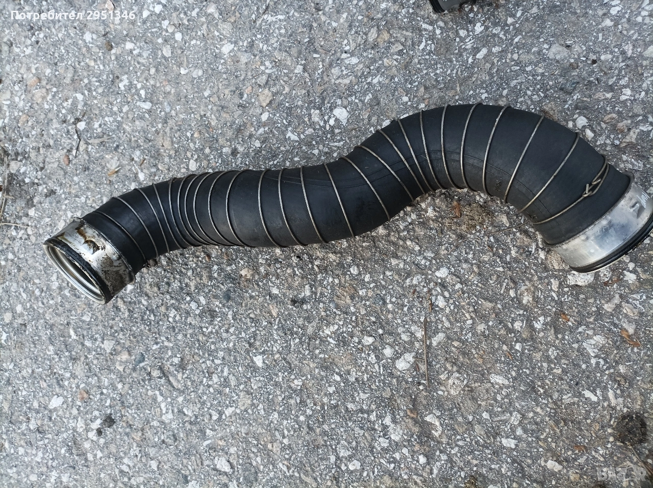 Маркуч интеркулер компресор Mercedes CLK W209 W203 , снимка 1