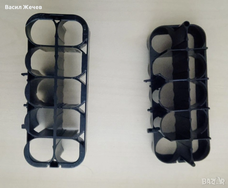 Държач за 10 бр. батерии 18650 (10-slot), снимка 1