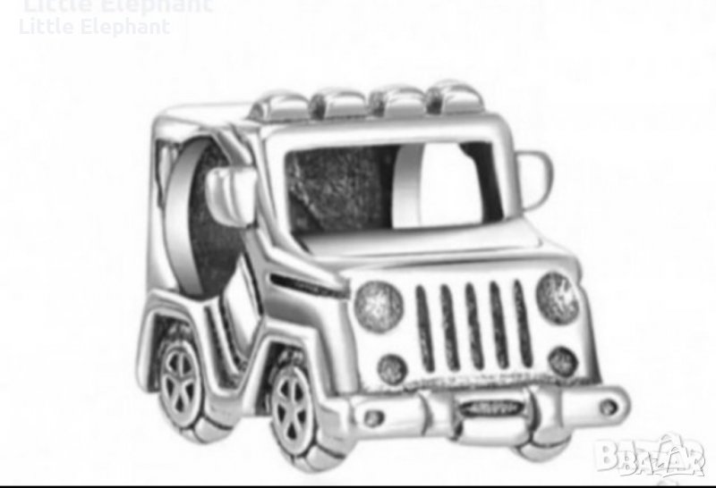 Сребърен елемент Пандора джип"Сафари"/нов, снимка 1