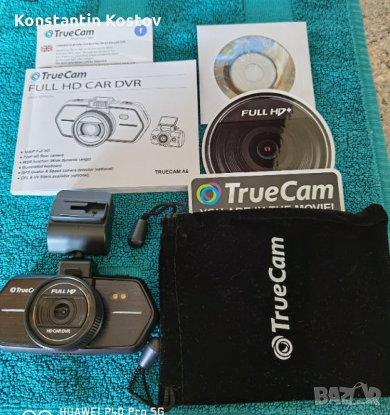 Продавам автокамера Truecam с две камери за предно и задно виждане.Чисто нова!!!, снимка 1