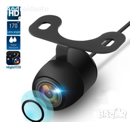  Широкоъгълна MINI камера за заден ход Fish eye, снимка 1
