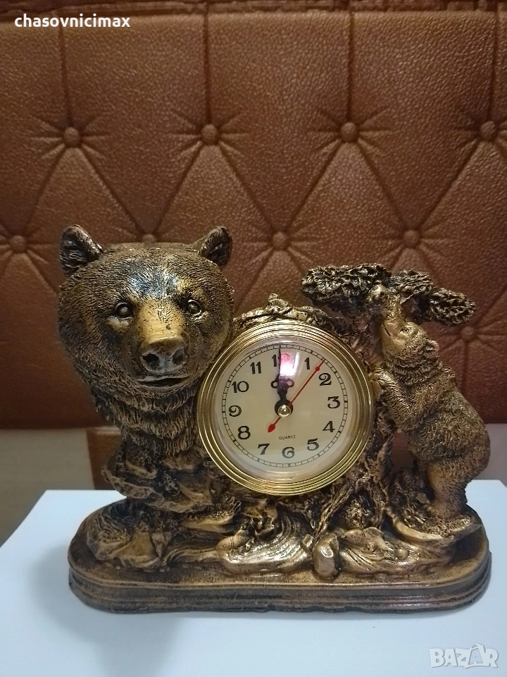 настолен часовник-мечка, снимка 1