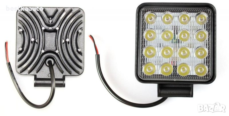 Халоген LED работна лампа 48W ( 3W x 16pcs ) 9V-32V Джип АТВ Коли, снимка 1
