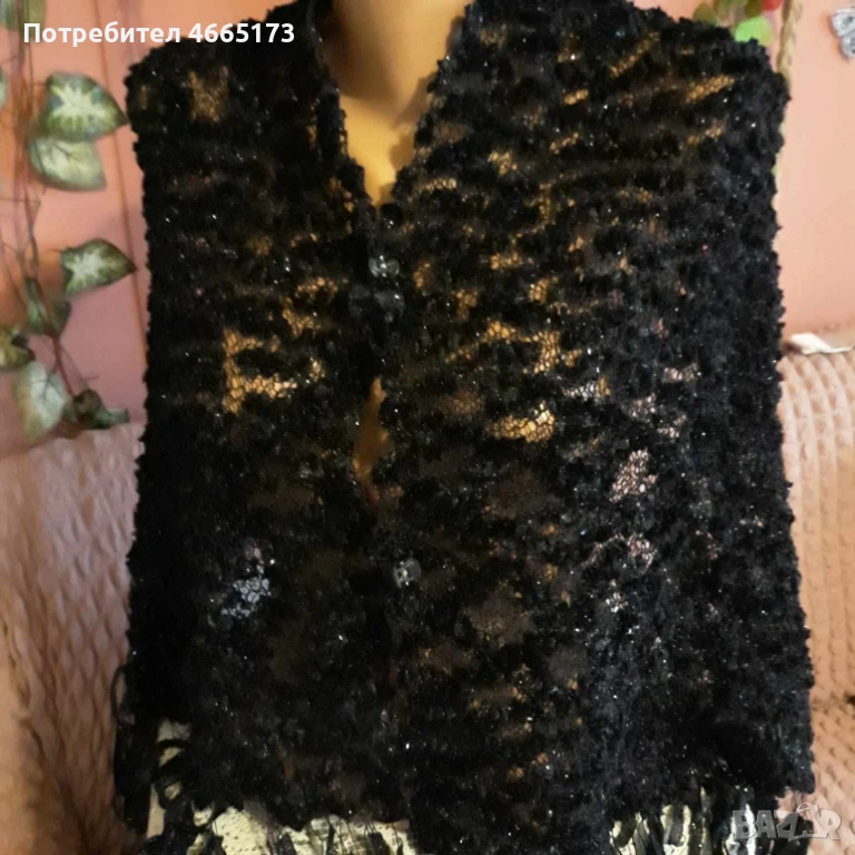 Дамски черен Шал /Наметало , снимка 1