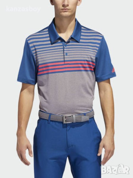 adidas Ultimate365 3-Stripes Heathered Polo Shirt - страхотна мъжка тениска, снимка 1