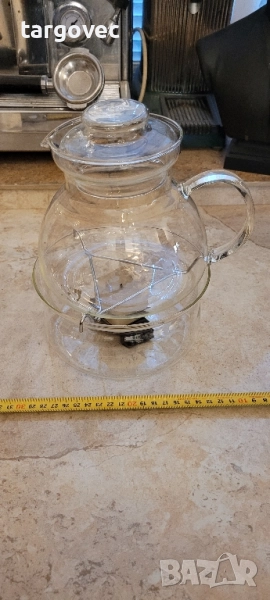 уникален огнеупорен стъклен чайник, снимка 1