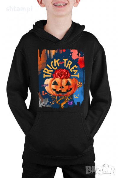 Детски Суитчър/Суитшърт Halloween 10,Halloween,Хелоуин,Празник,Забавление,Изненада,, снимка 1