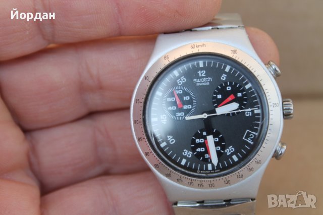 Швейцарски часовник ''Swatch'' хронограф, снимка 10 - Мъжки - 43973881