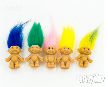 5 бр Трол Тролчета Тролчетата Trolls Пластмасова фигурка фигурки играчки играчка за игра и торта, снимка 4 - Фигурки - 40665180