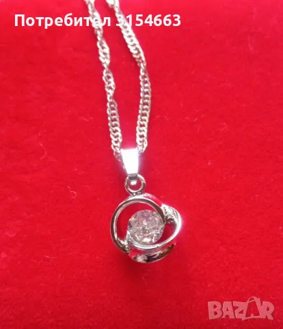 Колие с кристал , снимка 3 - Колиета, медальони, синджири - 50072914