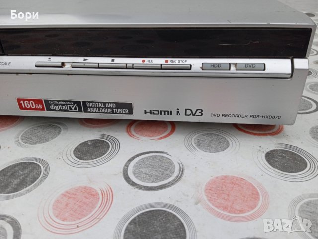 SONY 160GB HDD DVD RECORDER RDR-HXD 870, снимка 6 - Плейъри, домашно кино, прожектори - 39236742