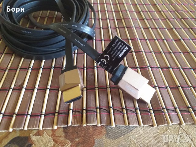 Кабел HAMA 6м HDMI мъжко - HDMI мъжко,  Позлатени конектори, 5 звезди